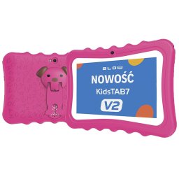 BLOW Tablet KidsTAB7 V2 4/32GB różowe etui kamera 2MP