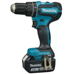 Makita Narzędzia - Akumulatorowa wiertarka udarowa 18V, 2x akumulator Li-ion LXT 3,0 Ah, ładowarka DHP485SFJ
