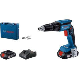 Bosch Narzędzia - Wkrętarka akumulatorowa do płyt gipsowo-kartonowych 12 V z magazynkiem, 2x akumulator 2,0 Ah Li-Ion, ładowarka 06019K7020