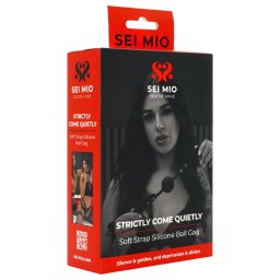 Sei Mio - knebel z kulką - czarny