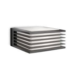 Philips myGarden - Kinkiet zewnętrzny 17x8 cm, E27, antracyt 915002150003