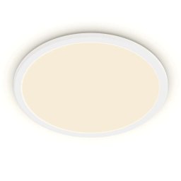 Philips Oświetlenie - Lampa sufitowa LED, średnica 25 cm, 2700 K, 15 W, możliwość ściemniania, biały 929002667401
