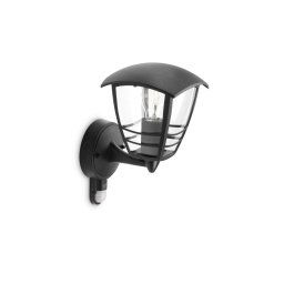 Philips myGarden - Kinkiet zewnętrzny 29x18 cm, E27, z czujnikiem, czarny 915002791102