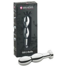 mystim O(h!)-thello - elektro, kulisty srebrny analny plug