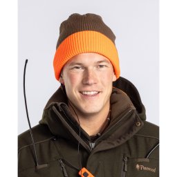 Czapka zimowa Smaland Reversible Hunters Pinewood orange + green wełna 1165-192