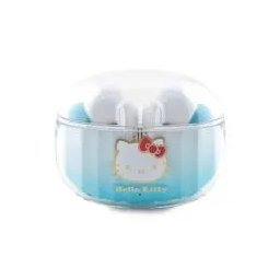 Hello Kitty True Wireless Kitty Head Logo Dokanałowe Bluetooth 5.3 Niebieski
