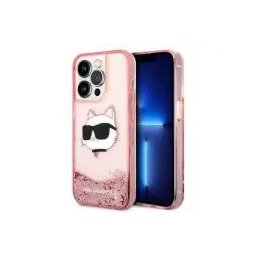 Karl Lagerfeld Glitter Choupette Head KLHCP14LLNCHCP do iPhone 14 Pro