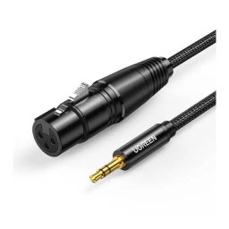UGREEN AV130 Kabel XLR żeński do jack 3.5 męski - 2m Czarny