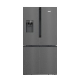 Siemens iQ500 KF96DAXEA Pełny No Frost 183cm Dystrybutor wody Zdalne sterowanie Czarna stal szczotkowana