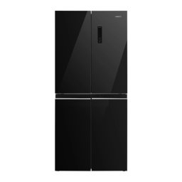 MPM SBS 434-SBF-17/D Pełny No Frost 180cm Czarne szkło