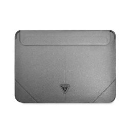 Guess Saffiano Triangle Logo GUCS16PSATLG 16" Srebrny