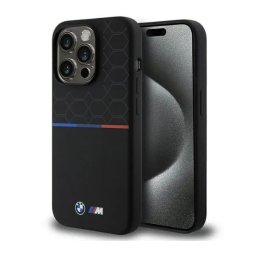 BMW Silicone Pattern MagSafe BMHMP15L22SMPK do iPhone 15 Pro Czarny