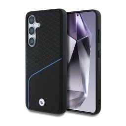 BMW Leather Textured and Smooth MagSafe do Galaxy S25 Czarny