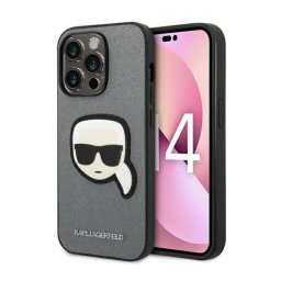Karl Lagerfeld Saffiano Karl`s Head Patch KLHCP14LSAPKHG do iPhone 14 Pro