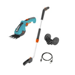 Gardena - Akumulatorowe nożyce do przycinania brzegów trawnika ComfortCut Li 3,6 V, teleskopowe, integrowany akumulator, ładowarka 9889-20