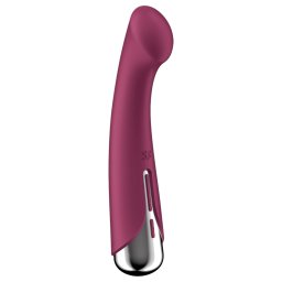Satisfyer Spinning G-Spot 1 - wibrator na punkt G z obrotową główką (czerwony)