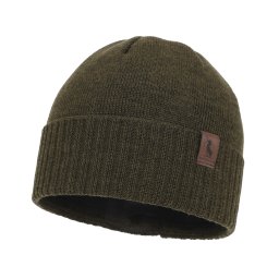Czapka myśliwska Agbo Hogan wełna Merino - khaki, oliwkowa
