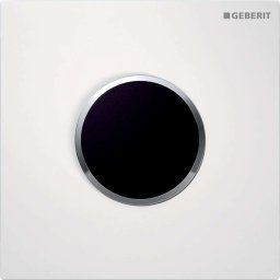 Geberit - Elektroniczny sterownik spłukiwania pisuaru typ 10, zasilanie sieciowe, kolor biały/chrom 116.025.KJ.1