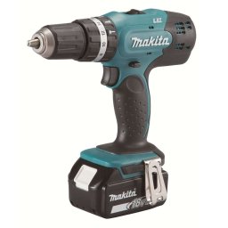 Makita - Akumulatorowa wiertarka udarowa 18V, 1x akumulator Li-ion LXT 3,0 Ah, ładowarka DHP453RFX8