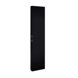 Jika Pure - Szafka wysoka 180x40x13 cm, 2 drzwi L/P, czarny mat H43J2352303531