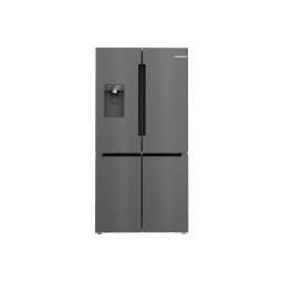 Bosch Serie 6 KFI96AXEA Pełny No Frost 183cm Kostkarka Zdalne sterowanie Czarna stal szczotkowana