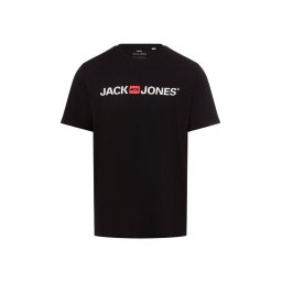 Jack & Jones T-shirt męski Mężczyźni Dżersej czarny, XXL