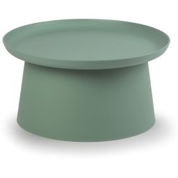 B2B Partner Plastikowy stolik do kawy FUNGO, średnica 70 cm, zielony