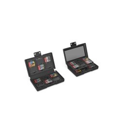 Yaxo YGSSGC01B Storage Set na 24 gry do Nintendo Switch / Switch 2 Techno Black