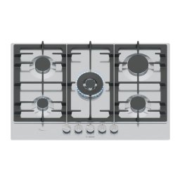 Bosch Płyta gazowa PCQ7A5I90 75 cm inox