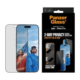 PanzerGlass prywatyzujące Ultra-Wide Fit Fastfit do iPhone 17 Pro