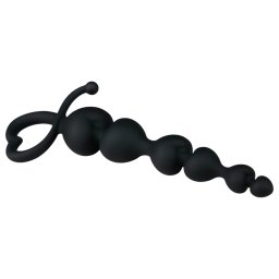 EasyToys - koralikowy dildo analny (czarny)