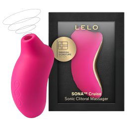 LELO Sona Cruise - stymulator łechtaczki z falami dźwiękowymi (wiśnia)