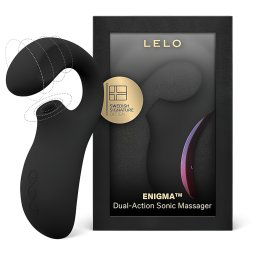 LELO Enigma - akumulatorowy, wodoodporny wibrator punktu G 2w1 (czarny)