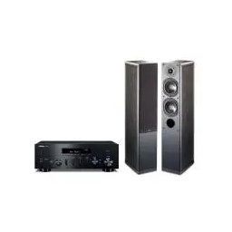 Yamaha R-N600A Czarny, Indiana Line Nota 550 X Czarny dąb