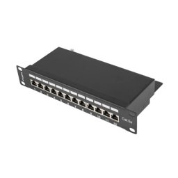 Lanberg PPF5-9012-B 12 PORT 1U 10" KAT.5E FTP Czarny