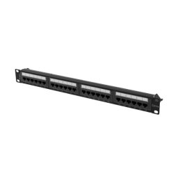 Lanberg PPUA-1024-B 24 PORT 1U 19" KAT.6A UTP Czarny
