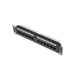 Lanberg PPU5-9012-B 12 PORT 1U 10" KAT.5E UTP Czarny