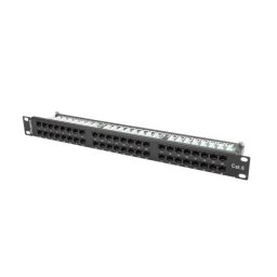 Lanberg PPU6-1048-B 48 PORT 1U 19" KAT.6 UTP Czarny