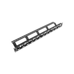 Lanberg PPKS-1224-B PUSTY 24 PORT 1U 19" Czarny