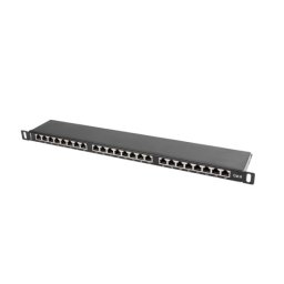 Lanberg PPS6-0024-B 24 PORT 0.5U 19" KAT.6 FTP Czarny