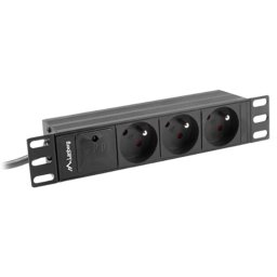 Lanberg RACK PDU 1U 16A 3x230V 2m Czarny