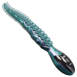 Monster Fuck - wibrator ośmiornica - silikon zielony