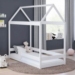 WRÓBEL Meble Łóżko Domek Miś 90x200 Kolor Do Wyboru