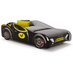 KOBI Łóżko Dziecięce Auto Batcar Black 80x160