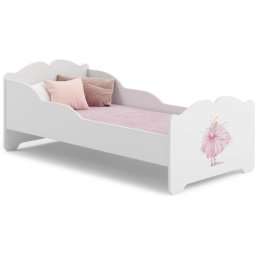 KOBI Łóżko Dziecięce Anna Z Materacem 70x140 Księżniczka W Koronie