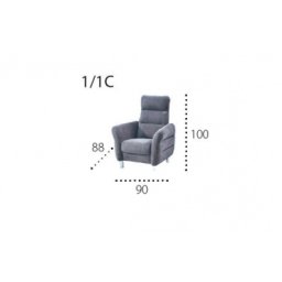 NITRA 1C Fotel z relaxem