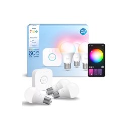 Philips Hue Essential E27 3szt + Bridge
