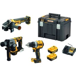 DeWALT Narzędzia - 7-częściowy zestaw narzędzi akumulatorowych, akumulatorów i ładowarki DCK355P2T