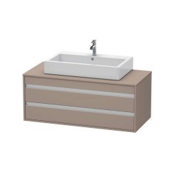 Duravit Ketho - Szafka pod umywalkę 50x120x55 cm, 2 szuflady, Basalt Matt KT665604343