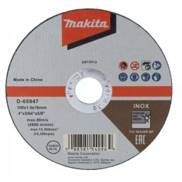 Makita - Tarcza tnąca do stali nierdzewnej 100x16 mm D-65947